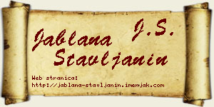 Jablana Štavljanin vizit kartica